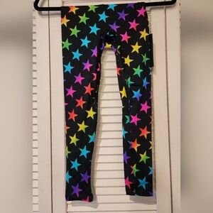 K Deer Kids Multi Star Neon Leggings